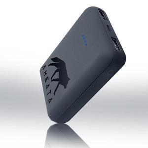 Aheata portable power bank with charging ports and LED battery indicator