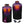 Aheata heated vest showing heating element locations with dimensions and included battery pack and charger