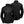 Aheata black softshell heated jacket showing front and back views with branded logos