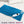 Aheata blue electric heating pad with digital controller on a white bed