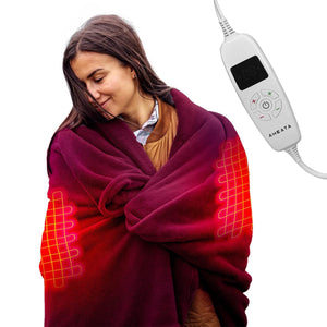 Aheata electric heated blanket with digital controller