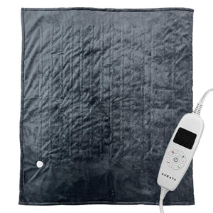 Aheata grey electric heating pad with digital remote control