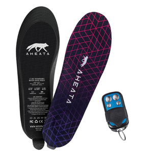 Aheata rechargeable battery heated insoles with remote control