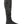 Black heated sock with external battery cable and zipper pocket