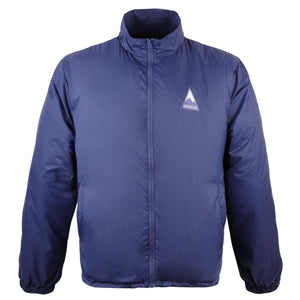AlphaCool navy blue zip up jacket with brand logo on chest