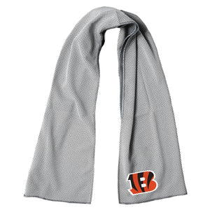 AlphaCool grey cooling towel with Cincinnati Bengals logo