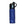 AlphaCool blue insulated water bottle with black lid and carry handle