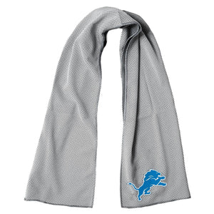 AlphaCool grey cooling towel with Detroit Lions logo