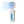 AlphaCool handheld portable fan with digital display and Lions logo