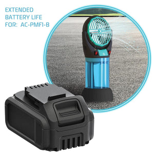 AlphaCool extended battery pack for AC-PMF1-B misting fan