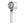 AlphaCool white handheld portable fan with digital display and control buttons