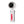 White handheld portable fan with Chiefs logo and digital battery display