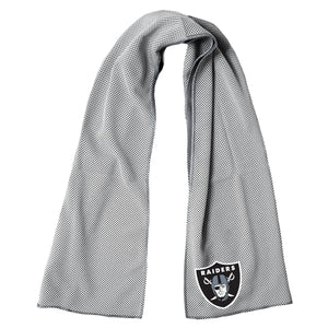 Grey Las Vegas Raiders cooling towel with team logo