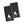 Two black Alphacool cooling towels with white mountain logo