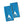 Two blue AlphaCool cooling towels with white mountain logo
