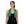 Woman wearing a green AlphaCool cooling towel around her neck