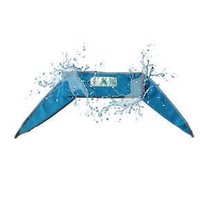 AlphaCool blue cooling towel with water splash effect
