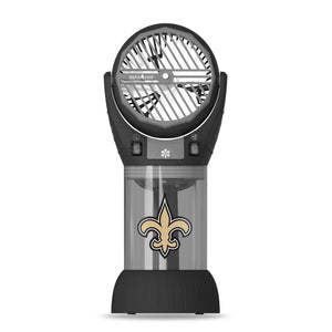 AlphaCool portable misting fan with New Orleans Saints logo