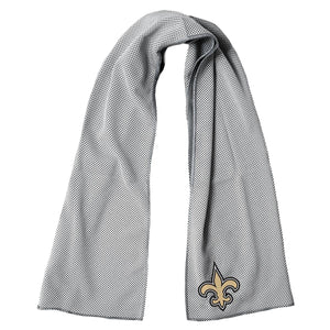 AlphaCool grey cooling towel with New Orleans Saints logo