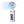 White handheld portable fan with New York Giants logo and digital display showing blue light effect