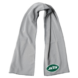 AlphaCool grey cooling towel with New York Jets logo