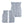 AlphaCool silver phase change cooling vest inserts with grid pattern