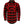 Red and black buffalo plaid long sleeve button up flannel shirt with two chest pockets