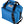 Blue AO Coolers soft sided cooler bag with black handles and shoulder strap