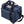 Navy blue AO Coolers soft sided cooler bag with black handles and shoulder strap