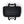 Black rectangular equipment carrying case with top handles and zippered front pocket