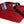 Red AO Coolers soft sided cooler with black handles and shoulder strap