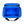 Open blue insulated cooler bag with black straps