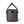 Grey insulated lunch bag with black strap and zipper closure