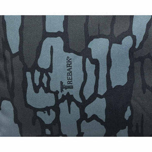 Blue and black Trebark camouflage pattern fabric