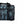Blue and black camouflage pattern cooler bag with adjustable shoulder strap