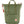 Fjallraven olive green tote bag with orange shoulder straps and front zipper pocket