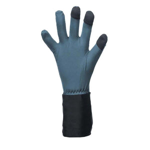 Arctic Volt blue touchscreen glove with black cuff and fingertip pads