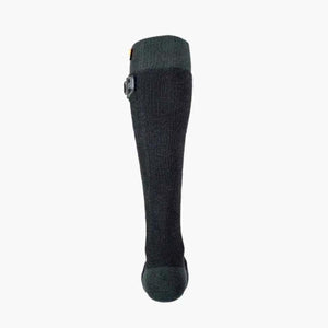 Arctic Volt black heated knee high sock with battery attachment