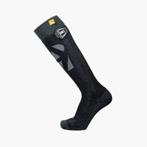 Arctic Volt black heated knee high sock with battery clip