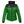 Green and black hooded puffer jacket with Eagle logo on chest