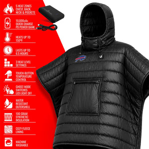 ActionHeat Buffalo Bills Battery Heated Poncho