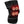Black knee brace with red light therapy circular pads