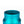 Close up of the open neck of a teal metal water bottle