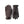 Hestra brown leather and ribbed knit gloves