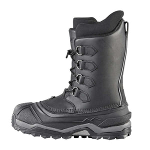 Baffin black leather winter boot with lace up closure and rubber sole