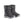 Baffin black insulated winter boots with toggle lacing system and grey rubber soles