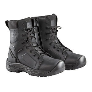 Baffin black waterproof tactical boots with side zipper and lace up closure