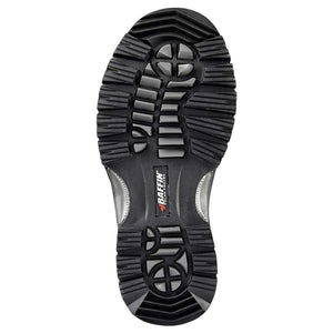 Baffin boot rubber outsole with deep tread pattern and logo
