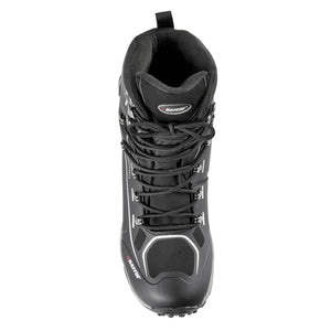 Top view of a black Baffin winter boot with laces