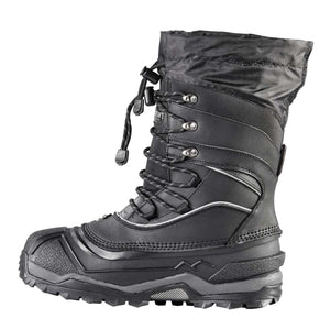Baffin black insulated winter boot with drawstring collar and lace up closure